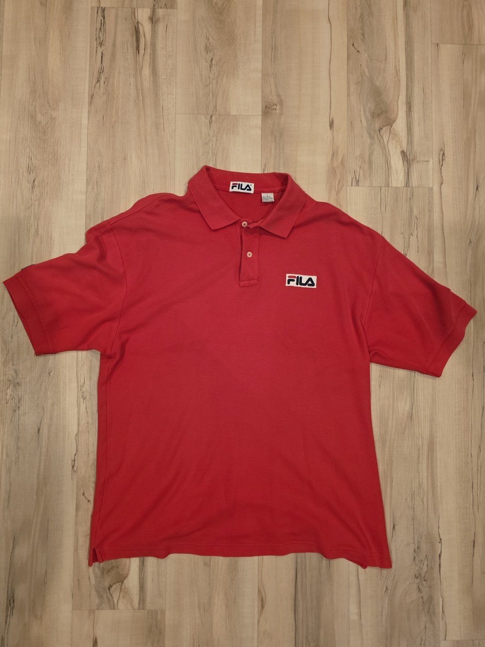 FILA Men's Red Polo Shirt